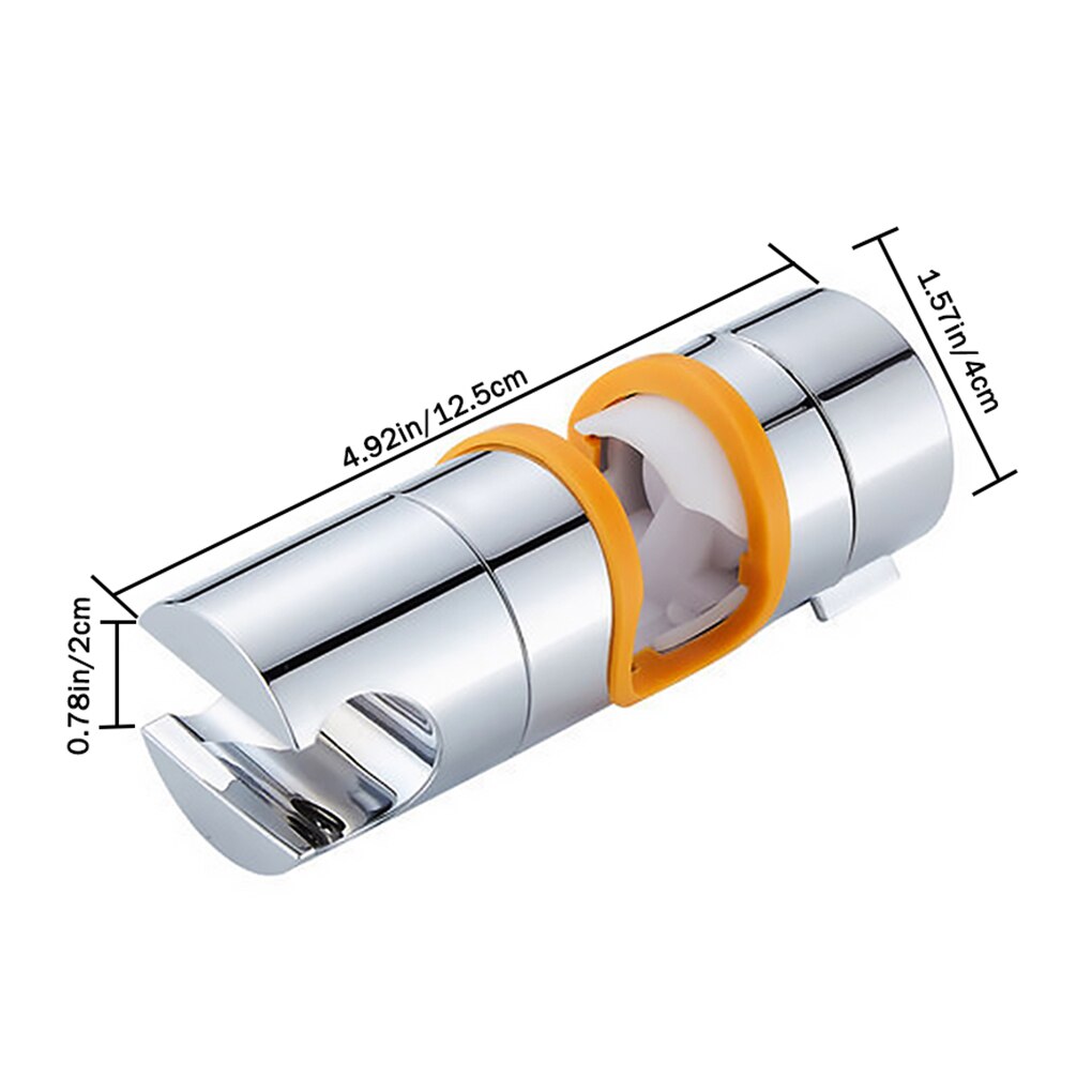 Adjustable Shower Head Holder Shower Rail Rod Slider Bracket Showerhead Clamp Bathroom Accessory: A