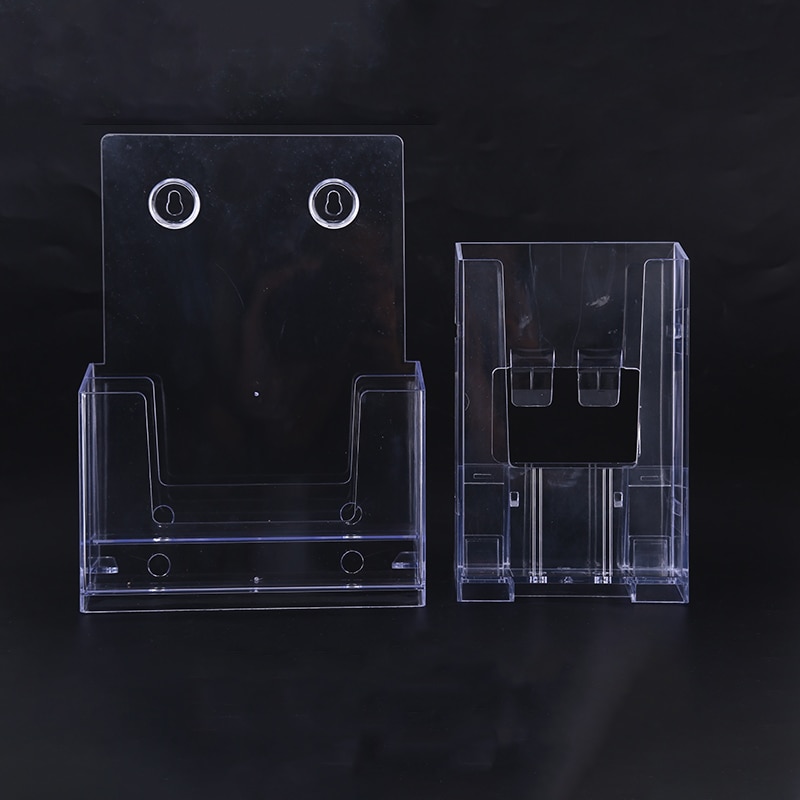 Clear Acrylic Business Card Holder Brochure Office Credit Stand Men Card Pamphlet Transparent Display Bank Desk Hold