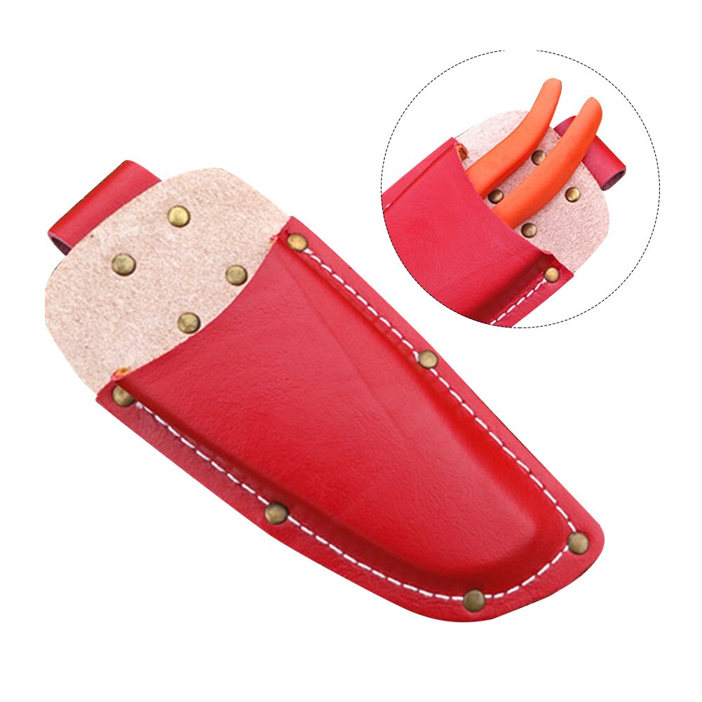 Voor Tangen Schaar Zak Schede Tool Beschermhoes Tuinieren Pouch Draagbare Elektricien Snoeien Shear Holster Compact Duurzaam: Red