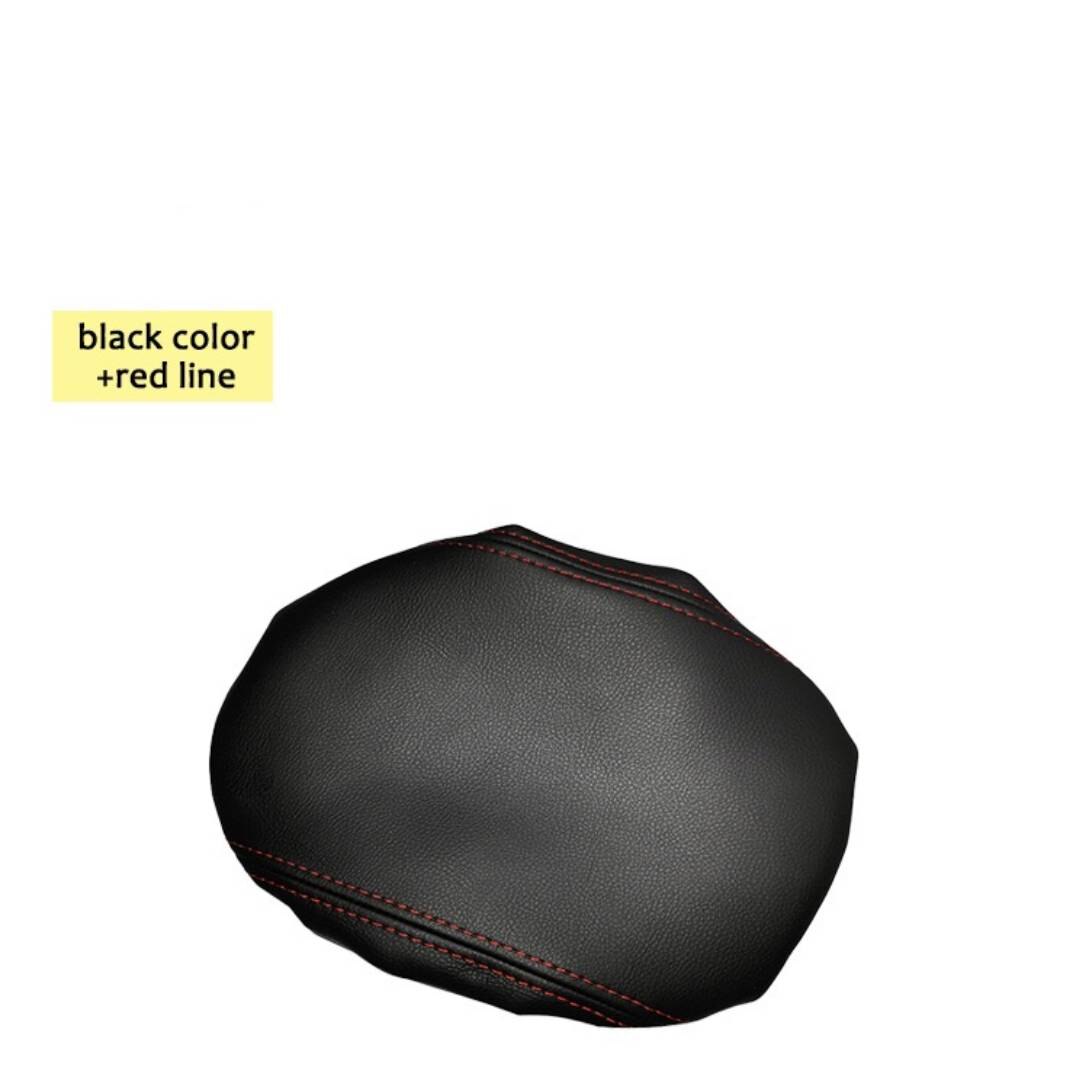 For Volkswagen VW Golf 8 MK8 Sedan Central Auto Car Armrest Box Leather Cover Console Lid Car Accessories: Black rea line