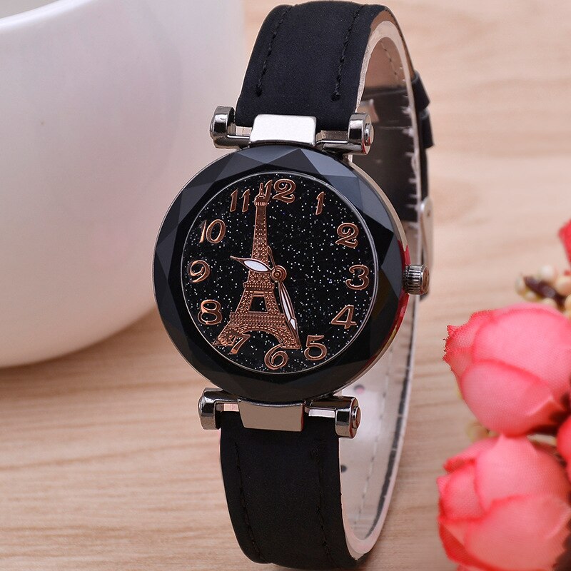 Casual Starry Sky Watches for Women Leather Band Ladies Quartz Wrist Watches Women Watches Laides Clock Relogio Feminino