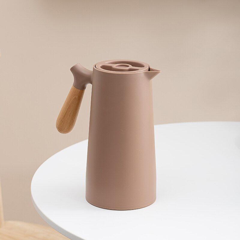 1L Thermos Vintage Water Bottle Thermal Insulation Kettle Home Thermal Insulation Pot Glass Liner Thermos Hot Pitcher Water Jug