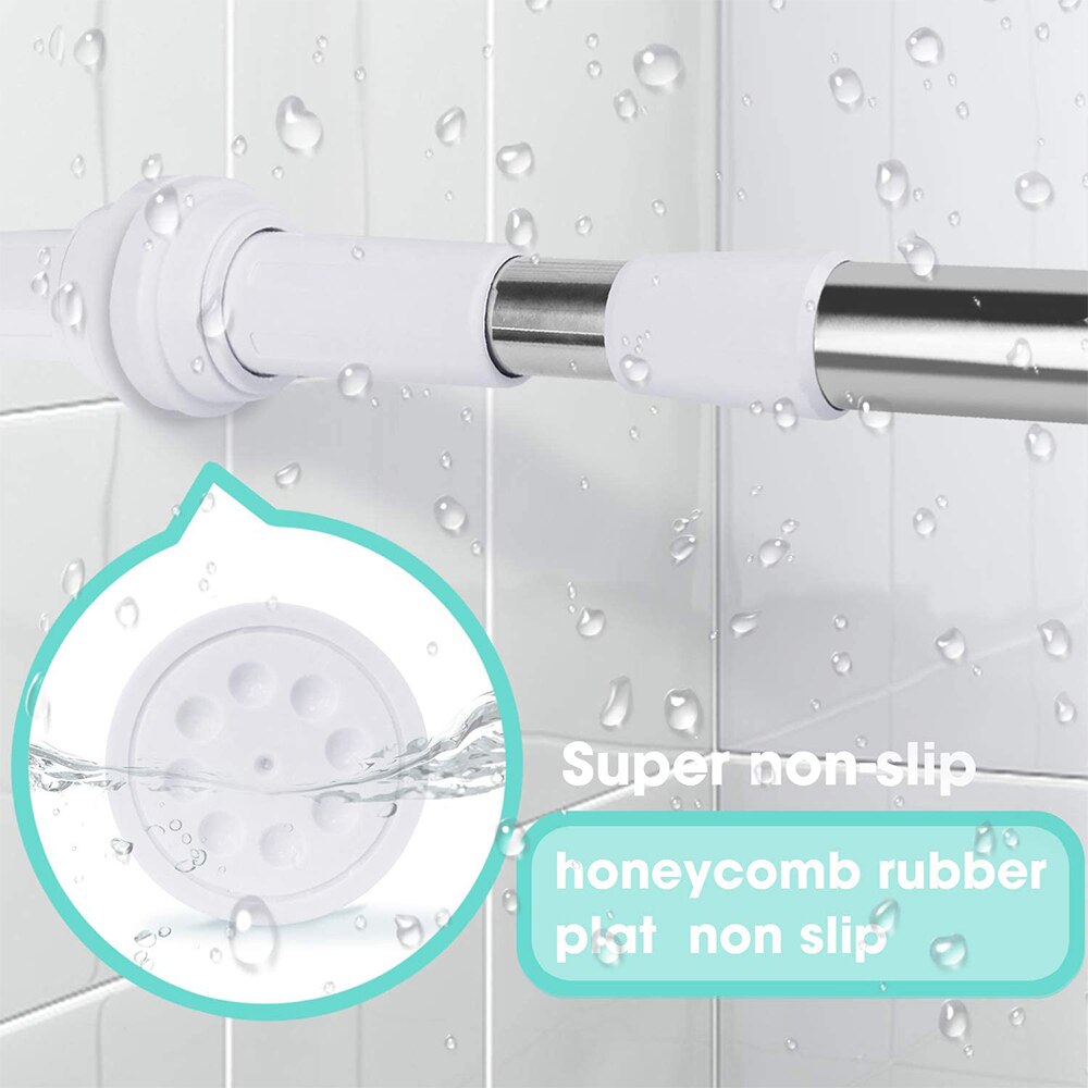 Pugno di Trasporto Multifunzionale Telescopica Regolabile Aste Tenda Della Doccia Allungabile Gancio Tensione Palo Telescopico telecamera Da Letto Bagno