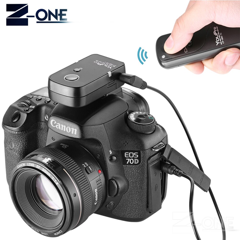 Déclencheur de commande à distance sans fil pour Canon EOS 1200D 1100D 1000D 650D 600D 550D 500D 450D 400D 700D 70D 60D