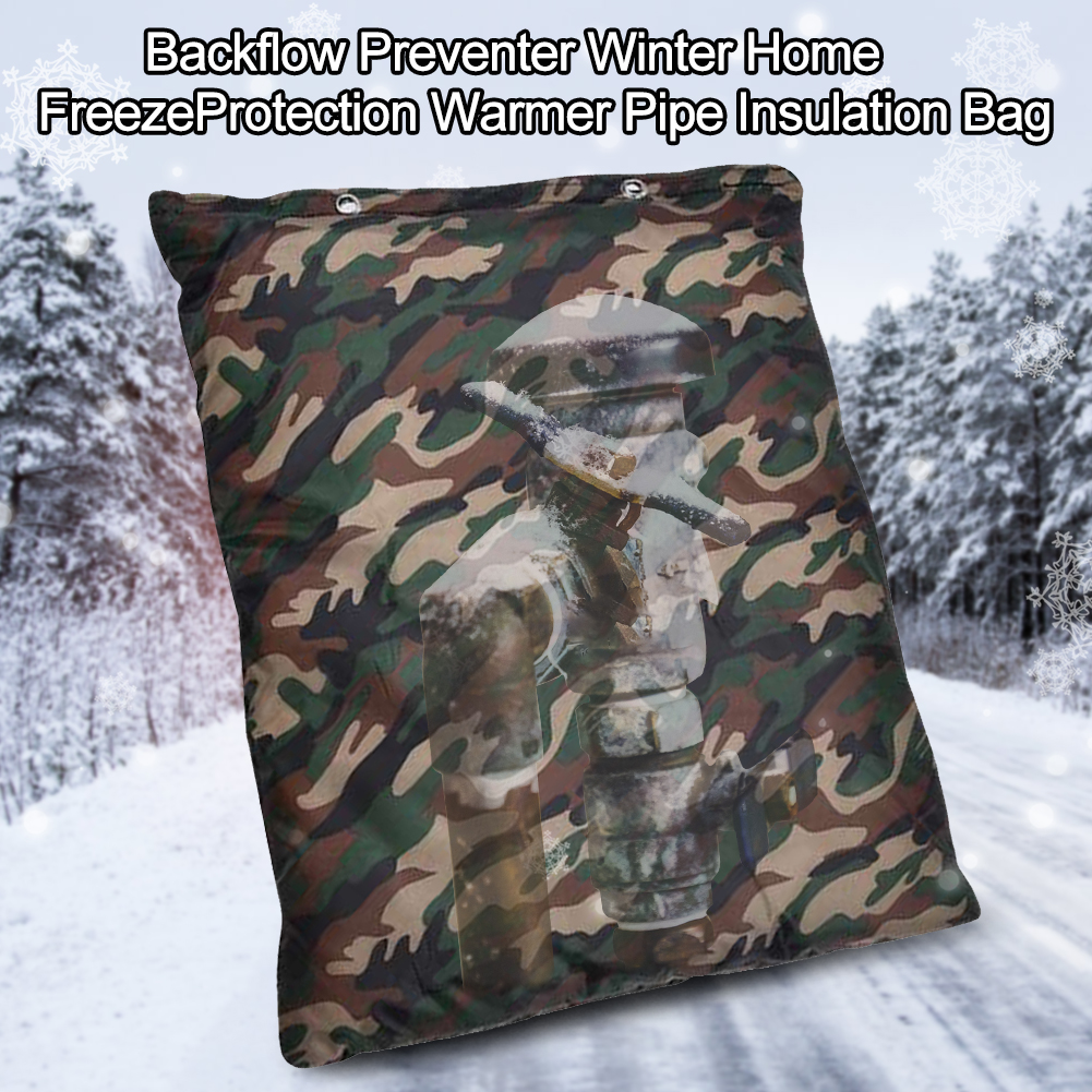 Outdoor Warmer Faucet Backflow Preventer Practical Waterproof Pouch Garden Pipe Insulation Bag Freeze Protection Irrigation Home