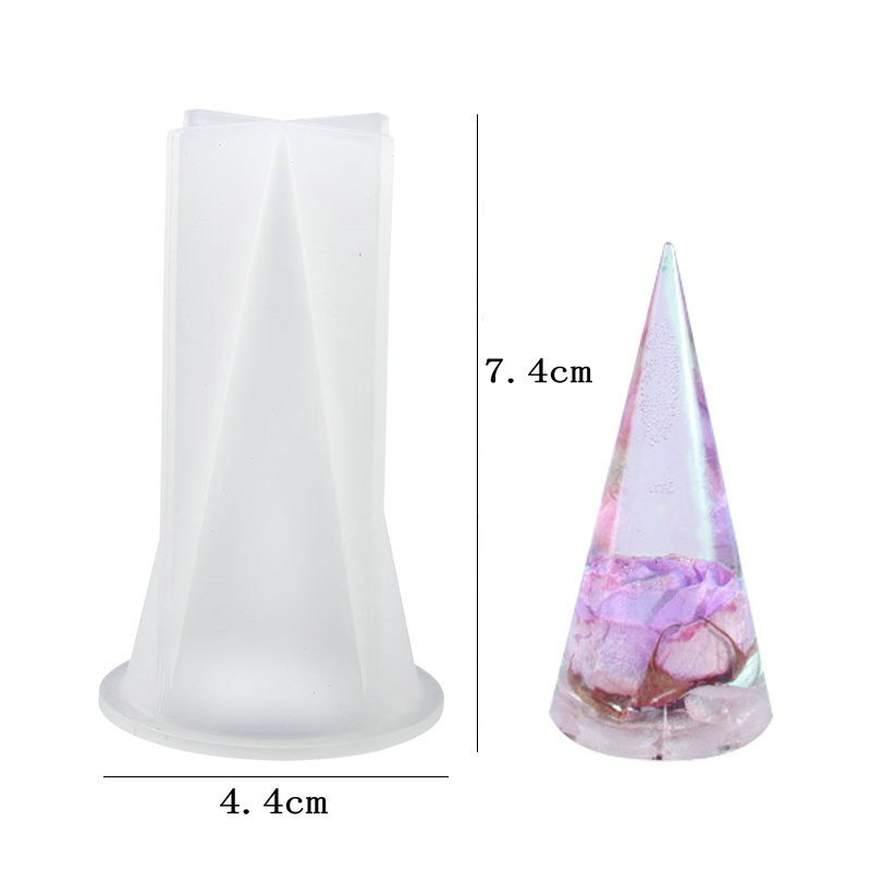 8 arten Ring Halfter Kegel Harz Formen Pyramide Silikon bilden für Harz Gießen DIY Schmuck Ring Anzeige Stand Kerze, der Handwerk: Blau