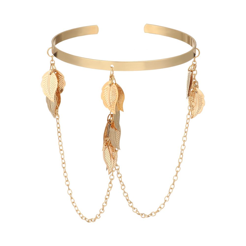 Bohemian Butterfly Leaf Charm Upper Bracelet Arm Chain Metal Hollow Out Geometric Pattern Retro Arm Cuff Bangle Body Bracelets: E