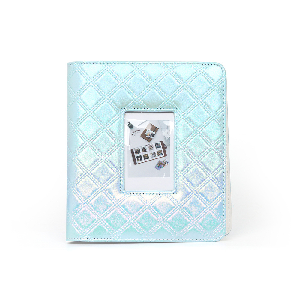 Mini Film 3 inch 288 Photos Storage PU Album for Fujifilm Instax mini 99/12/11 Large Album Pocket album Storage Book: Blue