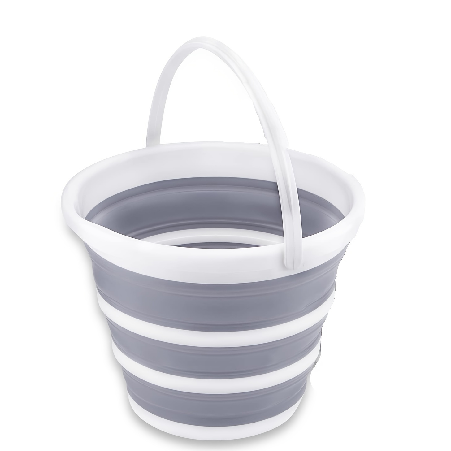 1 pakke sammenleggbare bøtter, 10l x 2.6 gallon rengjøringsbøtte, moppbøtte, sammenleggbar, bærbar, liten plastvannforsyning: Default Title