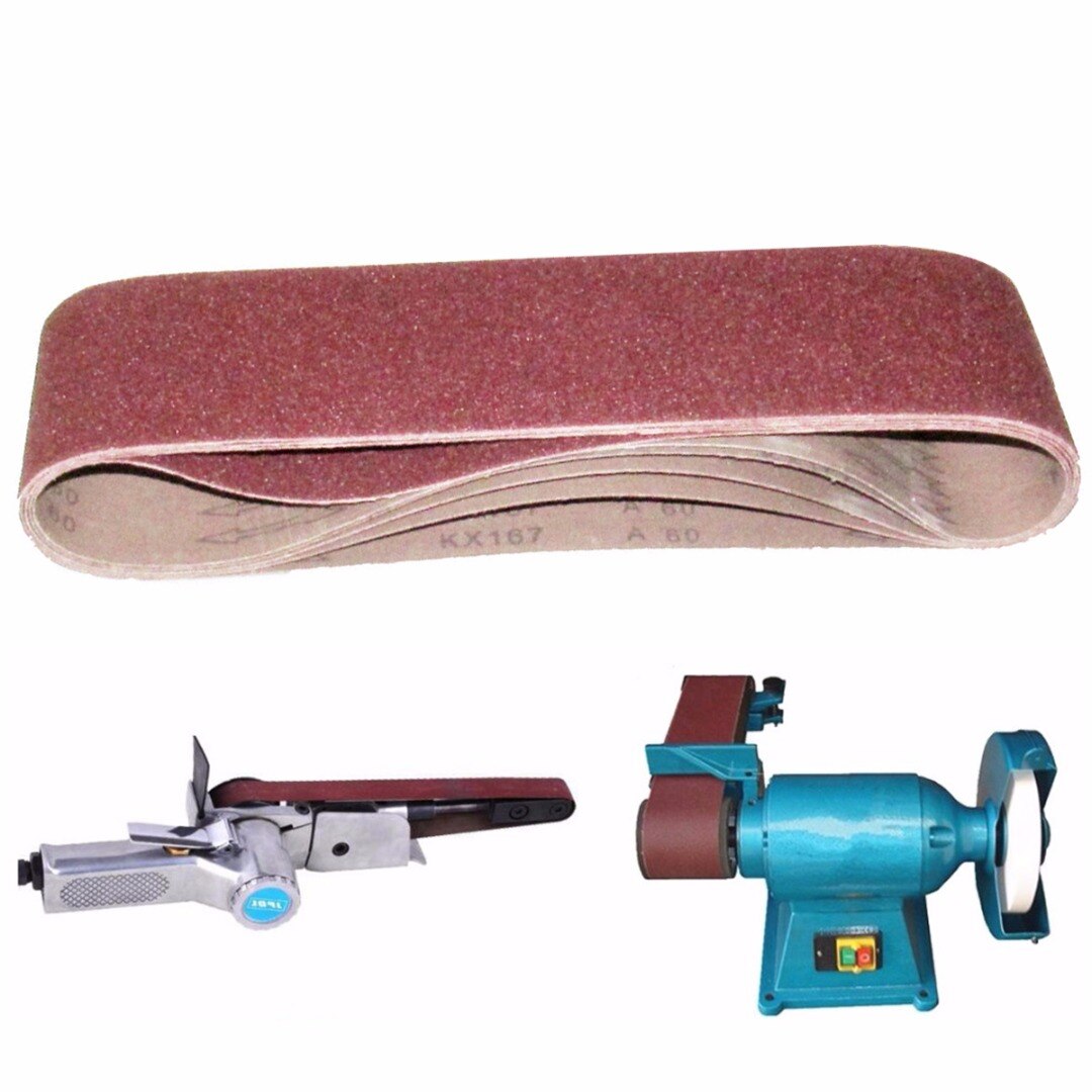 4 stuks power dremel-accessoires 100 x 915mm schuurkorrel 40 60 80 120 aluminiumoxide schuurbanden