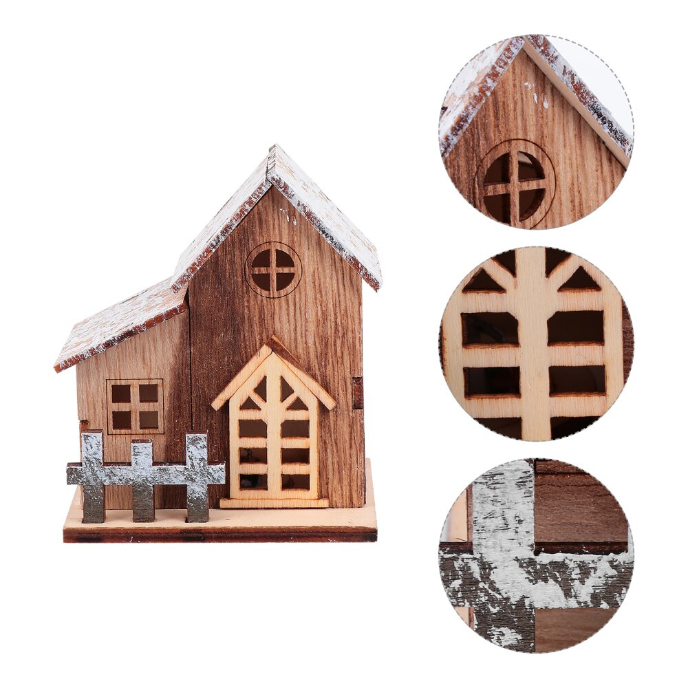 1 Pc Duurzaam Creatieve Decoratieve Opknoping Hanger Houten Ornament Voor Kantoor Winkel Thuis Mall: House pattern B