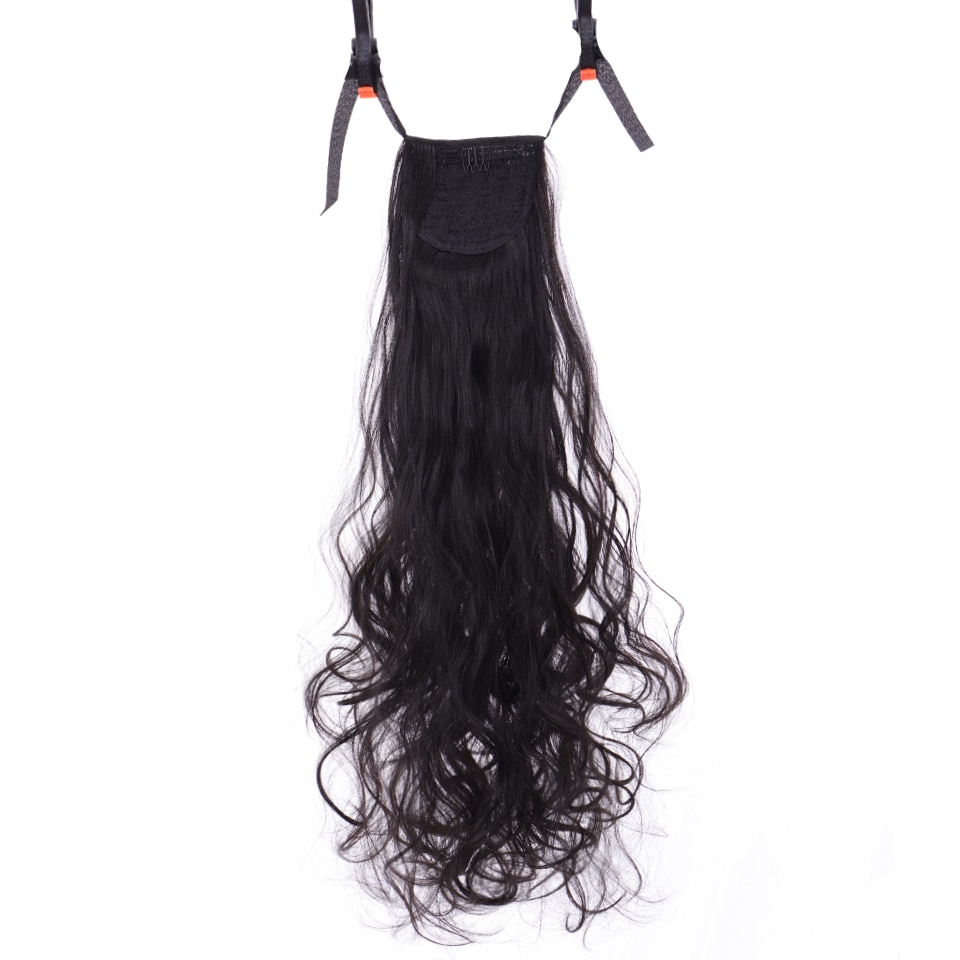 Lupu Fabricage Hittebestendige Bruin Rood Natuurlijke Wrap Rond In Haar Staart Valse Haar Synthetisch Haar