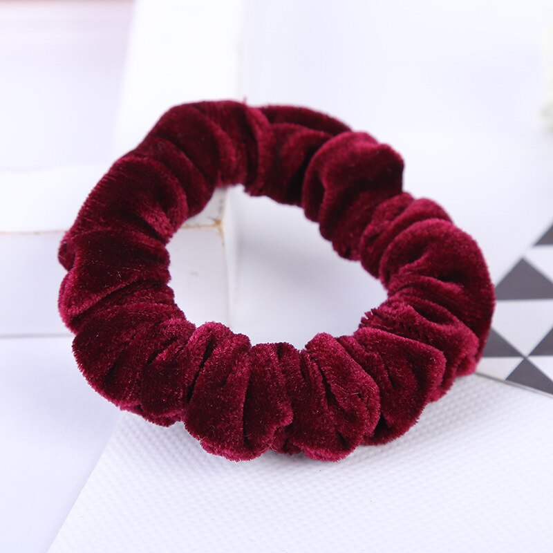 Coleteros elásticos de terciopelo para niña y mujer, lazos para el pelo sin arrugas, accesorios para el cabello, novedad de 2022