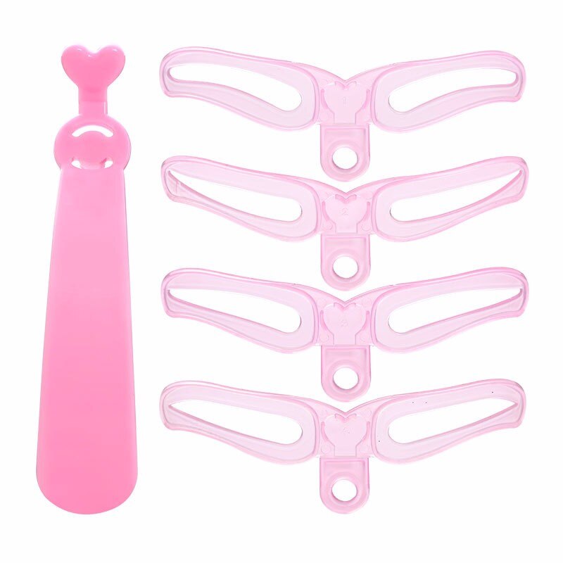 Reusable 8 in1 Eyebrow Stencil Makeup Shaper Eye Brow Template Helper Tool Eyebrows Card Defining Makeup Tools: 02