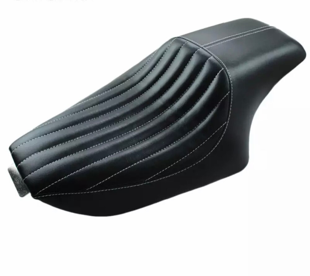 thumbnail image 2 of Two Up Driver & Passenger Seat For Harley Sportster XL 883 1200 48 72 - Black PU 2 of 3