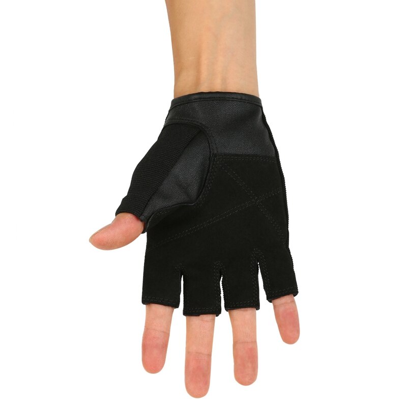 Gimnasio ejercicio Fitness guantes hombres y mujeres antideslizante resistente al desgaste amortiguador palma de equipos de Fitness de levantamiento de pesas de guante de mancuerna: Default Title