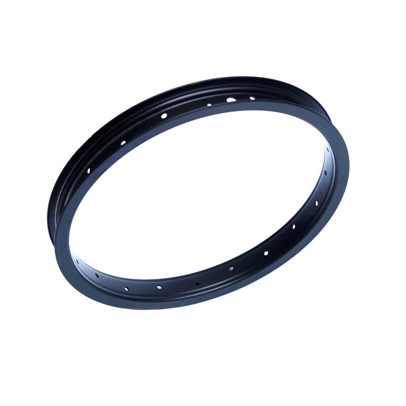 12" Bicycle Rim 20H Electric Bike Rim Aluminum Alloy Black Color 30mm Thickened Folding Bicycle Rims E-bike Ring Wheel Back Rim