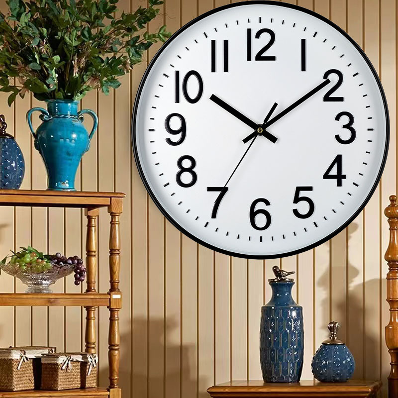 12 Polegada relógio de parede simples mudo não-ticking relógio de parede para casa escritório hotel lojas café decoração sala de estar