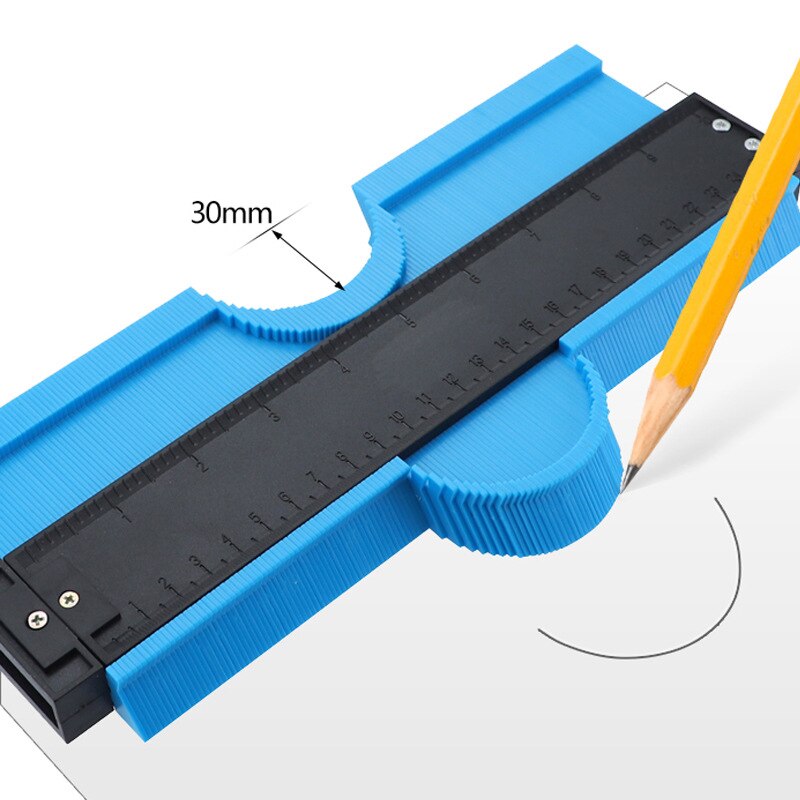 5/10/20 inchContour gauge Irregular contour of arc ruler Measuring tool ABS Gauge Duplicator Joinery tool