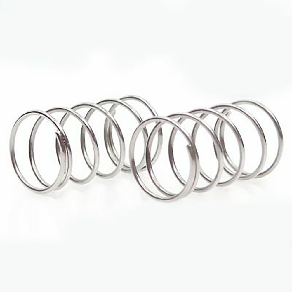 10 stk 0.4 mm trykkfjærer 304 stk rustfrie fjærer