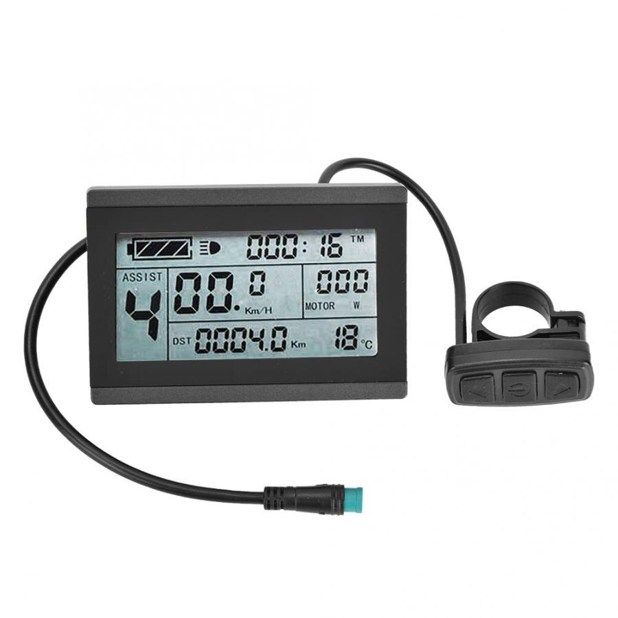 E-bike Motor KT-LCD3 Plastic Electric LCD Display Meter with Waterproof Connector for Bicycle Modification Apply to KT-Controlle
