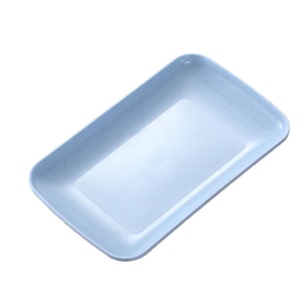 4 Stuks Gerechten Huishoudelijke Diner Plaat Voedsel Plaat Magnetron Beschikbaar Milieuvriendelijke Thuis Keukengerei (Roze, Groen, blauw, Worden: Blue