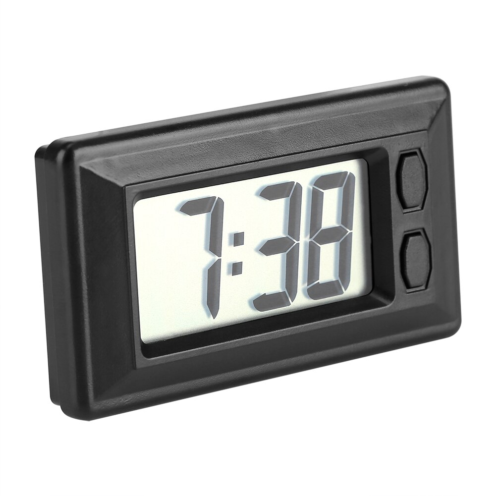 LCD Digital Table Car Dashboard Desk Electronic Clock Date Time Calendar Display Ultra-Thin Electronic Clock Electronic Clock