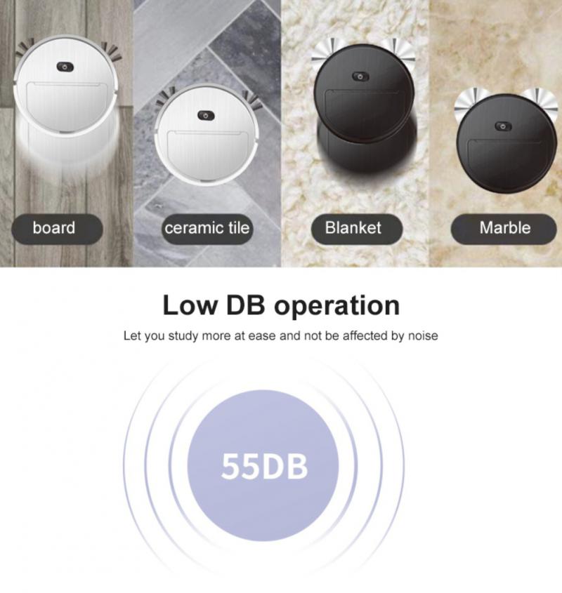 Auto Vacuum Cleaner Robot 3-In-1 Smart Wireless Sweeping Dry Wet Cleaning Machine Charging Intelligent Vacuum Cleaner In Car