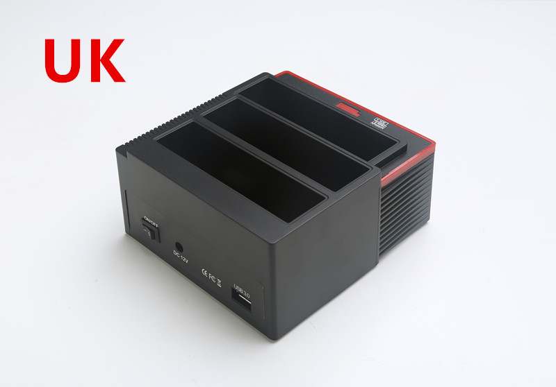 Lector de base de disco duro IDE, carcasa de disco duro externo de 2,5 pulgadas y 3,5 pulgadas, lector de disco duro externo HDD USB: Grey