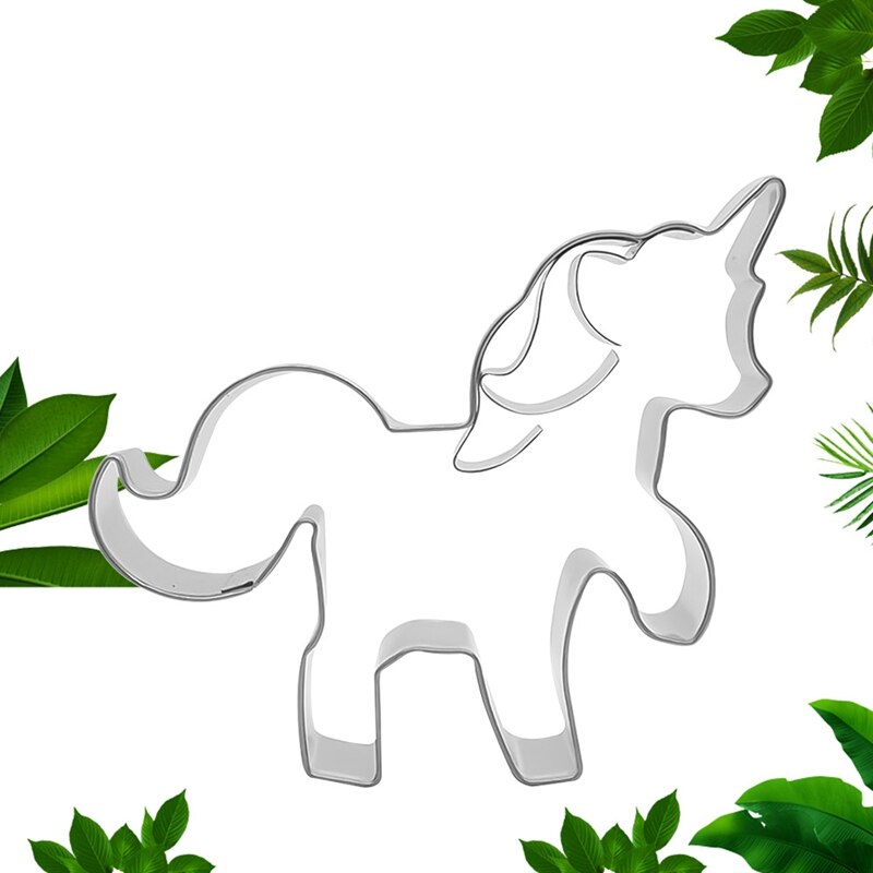Cortador de galletas de caballo y unicornio, pastel de Chocolate, Fondant, molde de pan, postre, moldes para decorar pasteles, molde para horno para pasteles y galletas