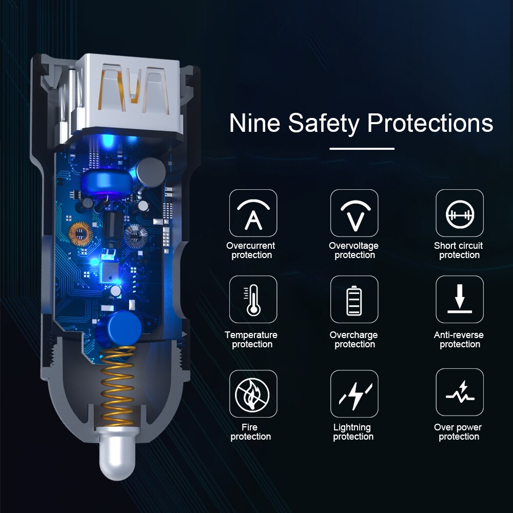 Super Mini Dual USB Auto Ladegerät 3,4 EINE Auto-Styling USB Ladegerät Für Telefon 2 Hafen Schnelle Auto-ladegerät Für praktisch