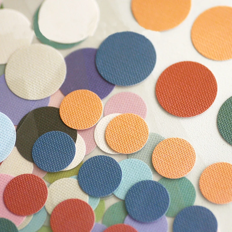 552 teile/beutel Kawaii Aufkleber Bunte Punkte Grundlegende Klassifizierung Markierungen DIY Scrapbooking Umschläge Versiegelung Dekorationen Etiketten