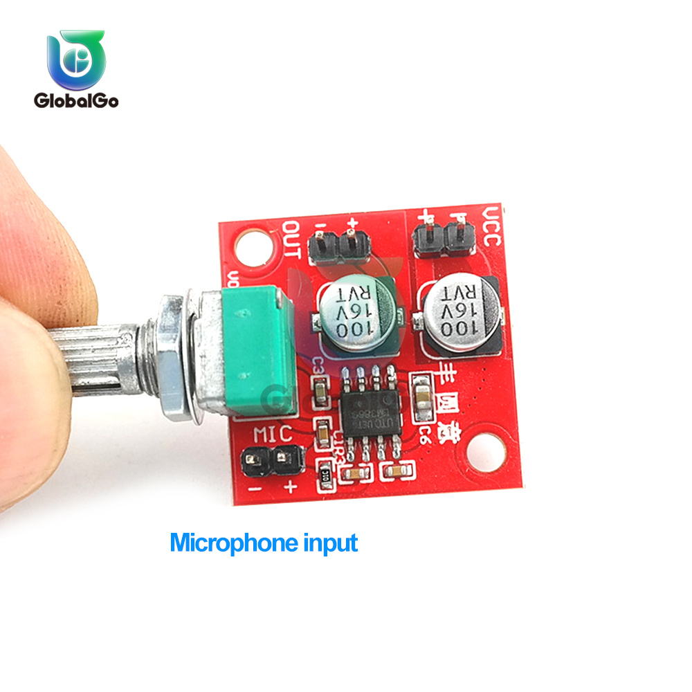 LM386 DC4-12V Electret Microfoon Versterker Board Microfoon Pickup Module Kan Oortelefoons En Kleine Power Luidsprekers Drive