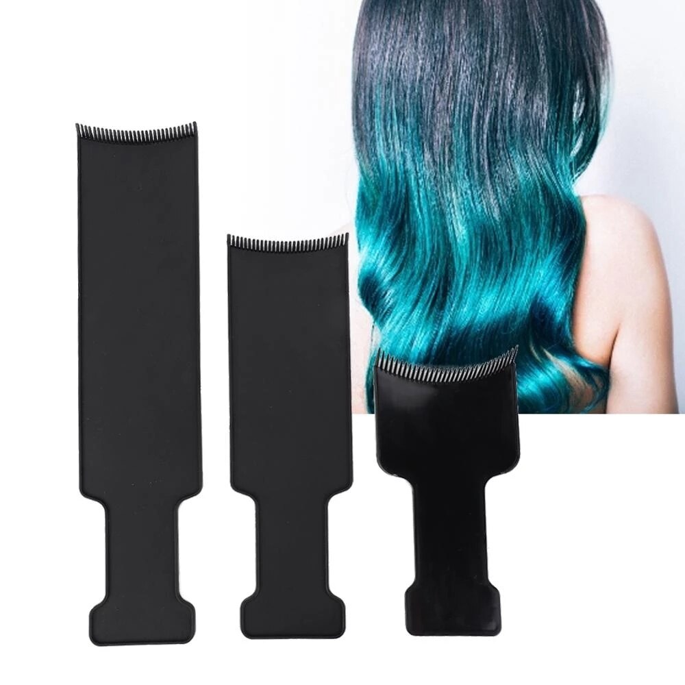 3 størrelser hårfarvningsbørste highlight board toning kam tallerken salon frisør styling værktøj hårfarve plade farve tilbehør