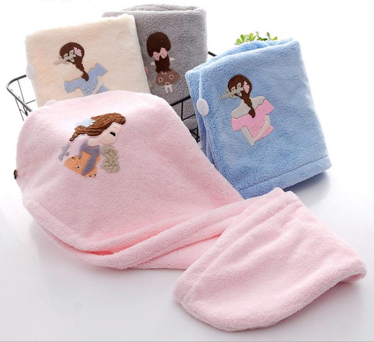 1pcs Women Magic Hair Drying Towel Hat Microfibre Quick Dry Turban For Bath Shower Pool Female Soild Color Soft Dry Hair Hats