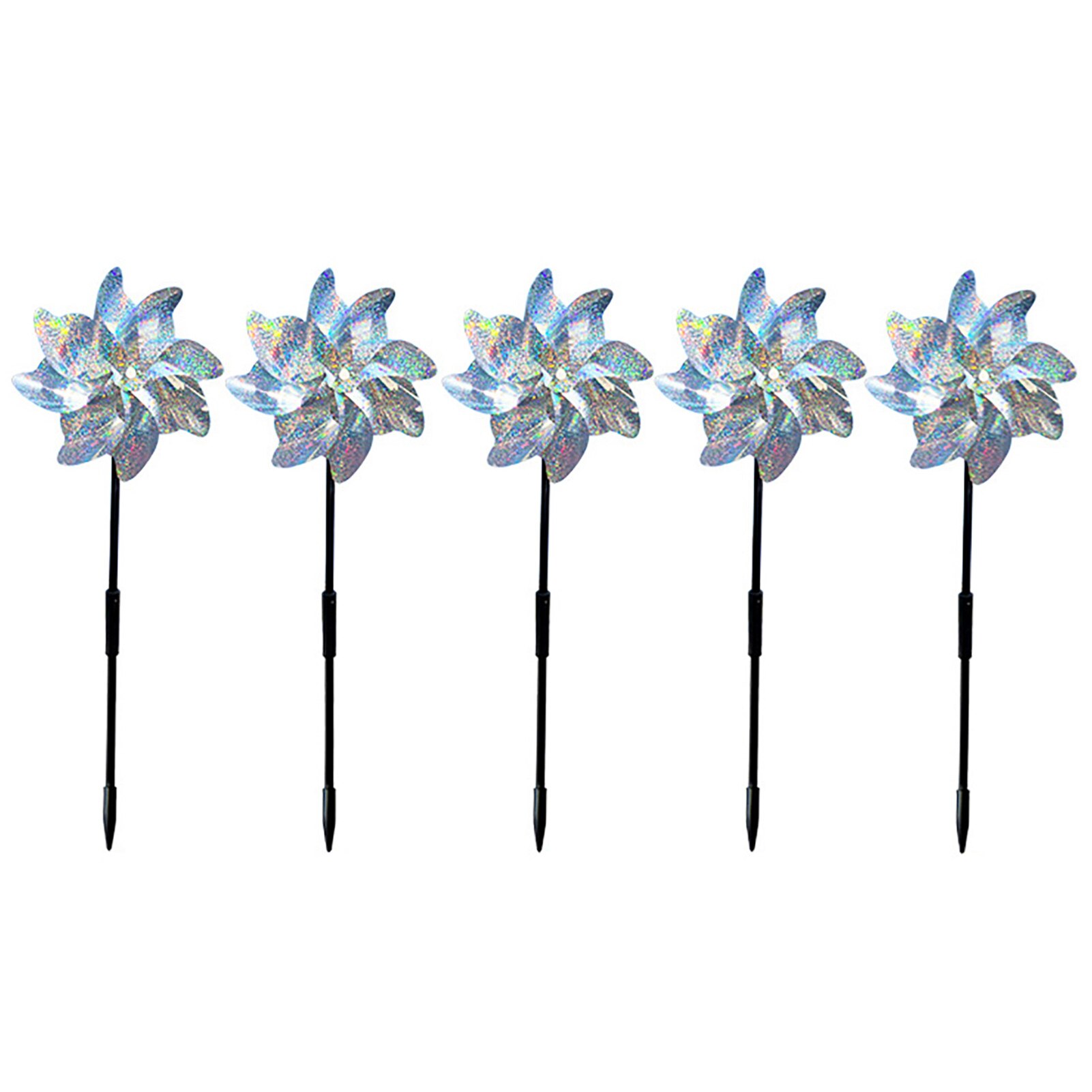 Balcony Bird Driving Windmill Vegetable Garden Orchard Bird Scaring Windmill Courtyard Garden Decoration: 5pcs