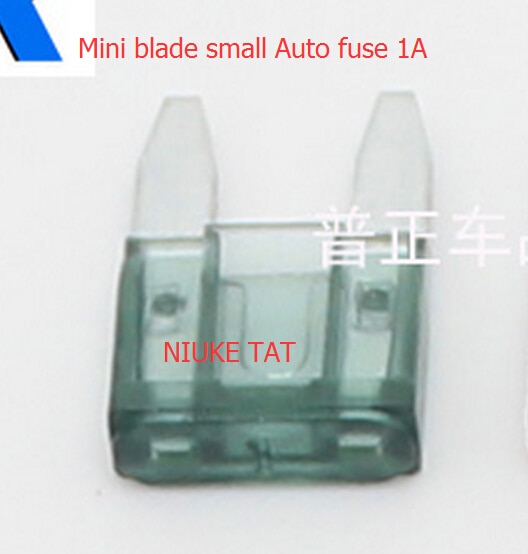10 stks Mini blade kleine Auto zekering 1A Boot Blade Zekering 1A Auto zekering Automotive zekering 1A