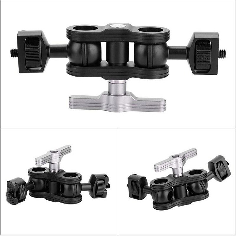 Aluminum Alloy Articulating ic Arm Mount Adapter for Action Camera Monitor Flashlight