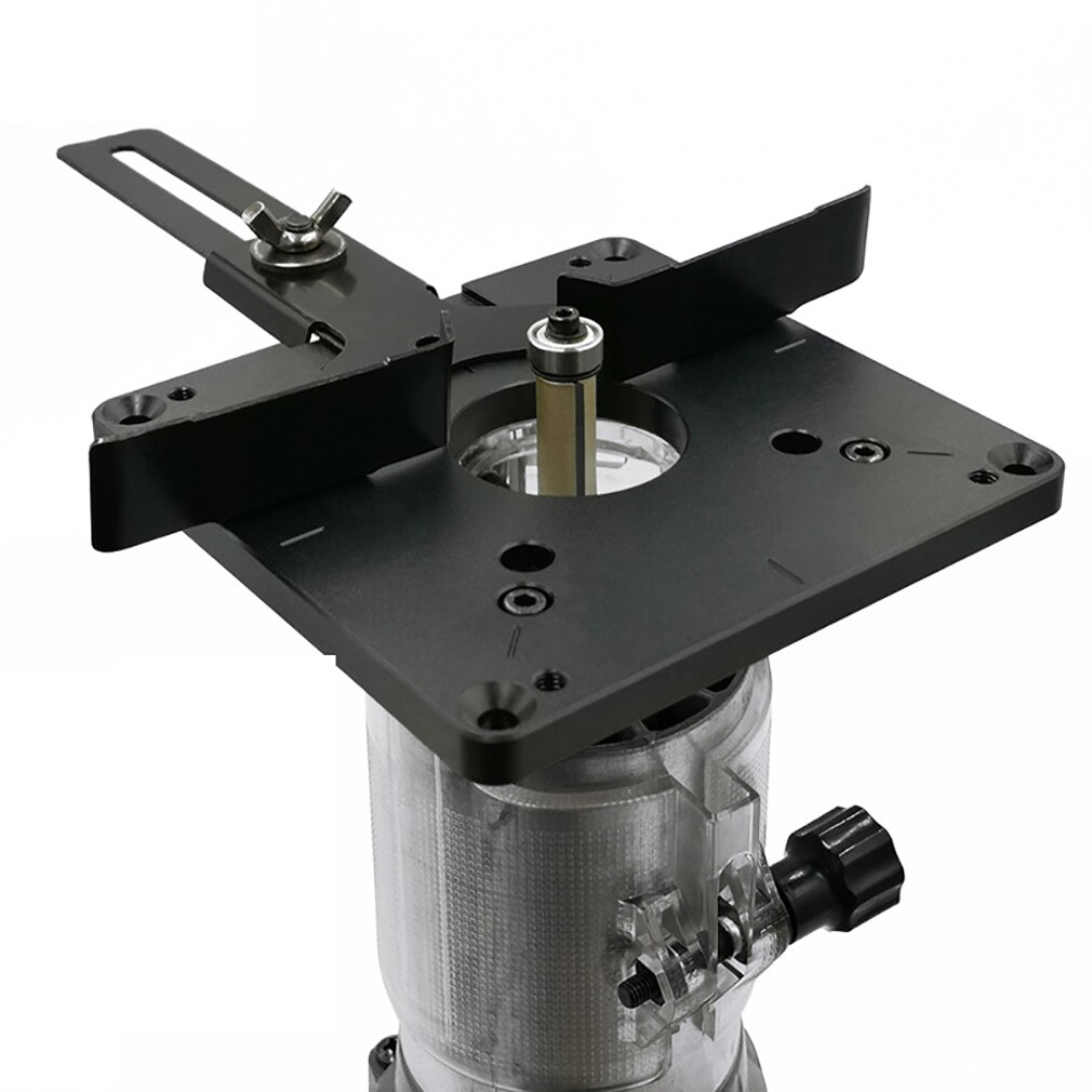 Universal Aluminum Router Table Insert Plate Trimming Machine Flip Board For Woodworking Benches Router Table Plate