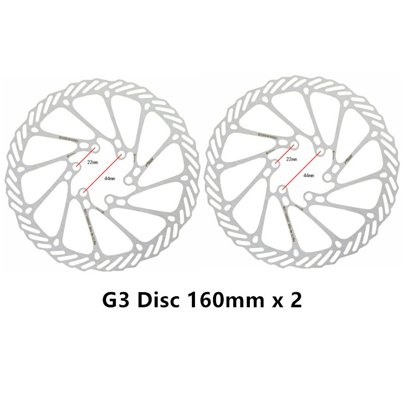 AKANTOR MTB bicycle hydraulic disc brake caliper retrofit kit disc brake beyond BR-MT200 added G3/HS1 160mm disc brand original: Only G3 Disc x 2