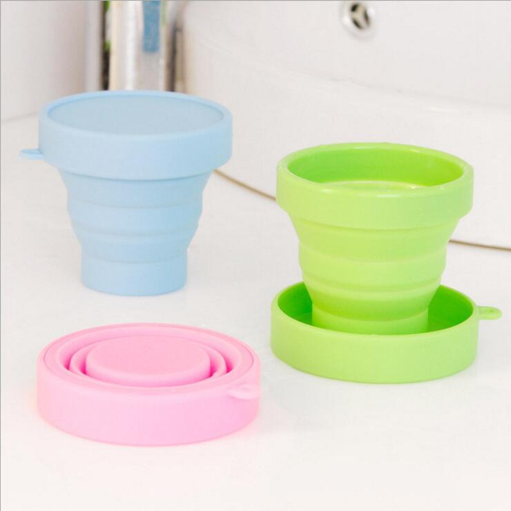 Pieghevole Tazze 170ML Food Grade Silicone di Viaggio Tazza di Acqua A Scomparsa Portatile All'aperto Tazze di Caffè Tazza di Acqua All'aperto