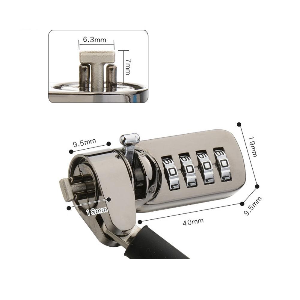 Anti-Theft Laptop Lock Universal PC Laptop Computer Security Number Password Lock Cable