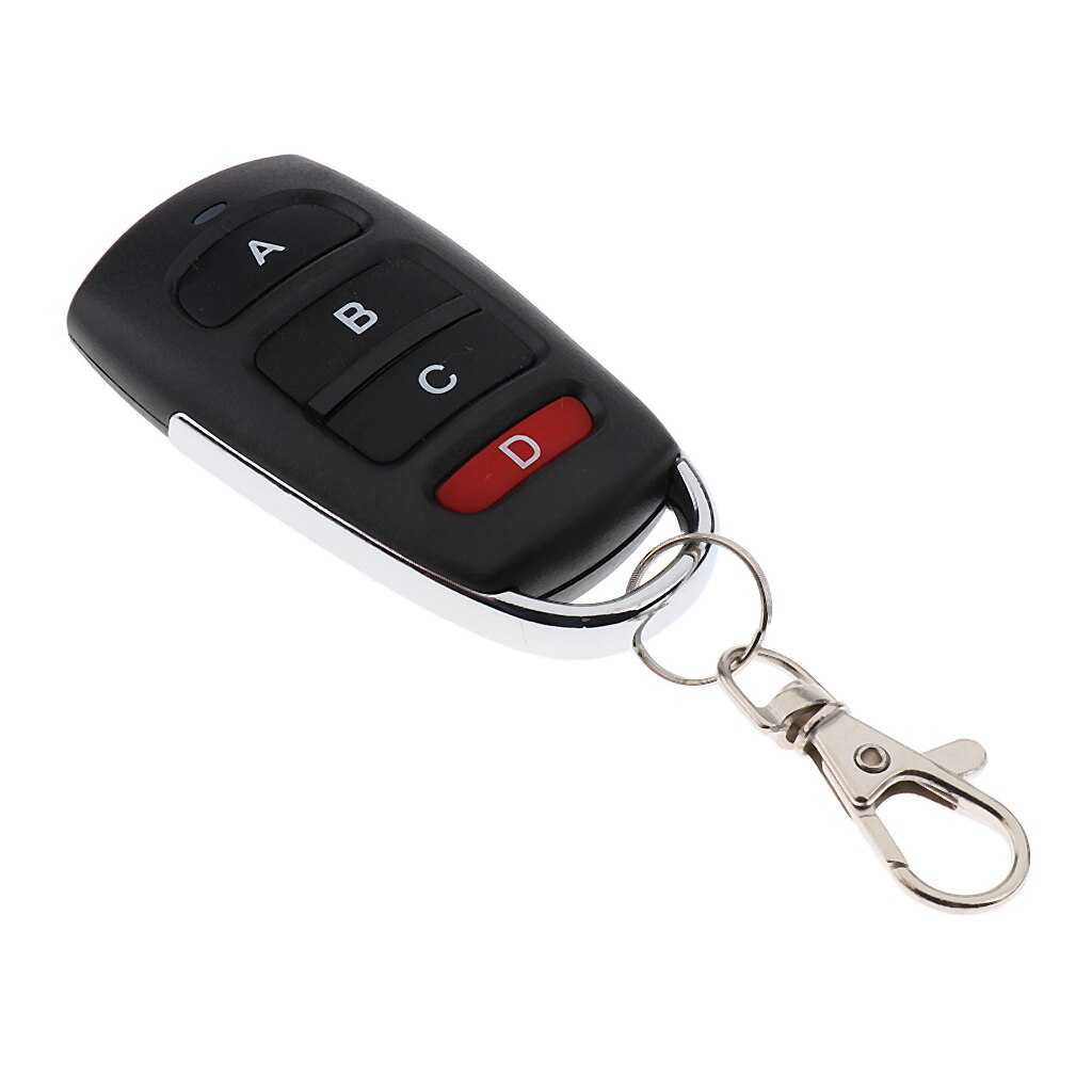 4-Channel Remote Control, Cloning 433mhz Electric Garage Basement Warehouse Door Remote Control Key Fob Universal