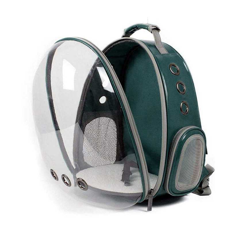 Bærbar kæledyr / kat / hund / hvalp rygsæk bærer boble, rumkapsel 360 graders sightseeing kanin rygsæk håndtaske tran
