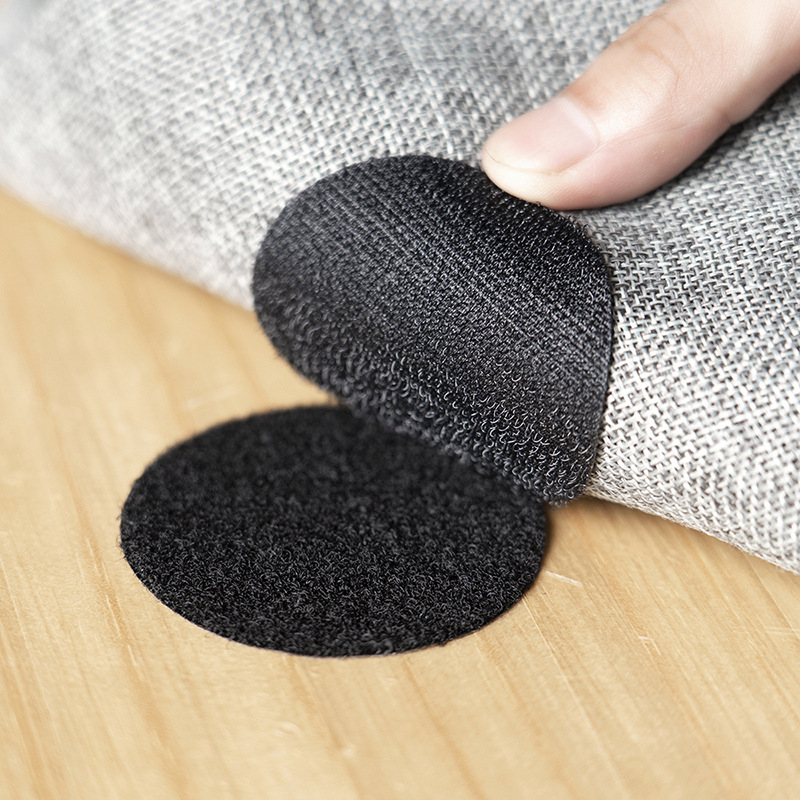 10 par 6cm selvklæbende lagner anti-slip mat fastener prikker klistermærker klæbebånd lagen sofa måtten velcro tæppe flad