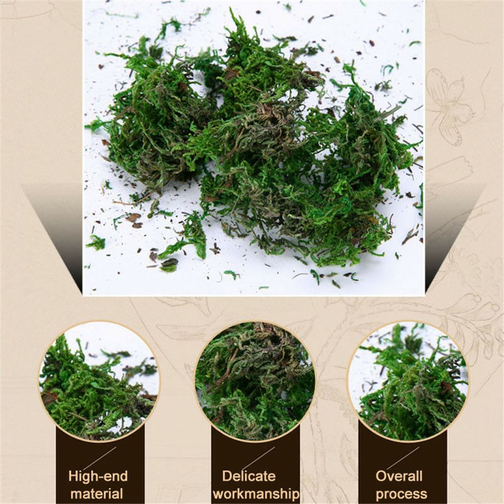 40g Dried Artificial Moss Lining Decor Flower Hanging Baskets Gardening Crafts Home decorations Wedding decorations