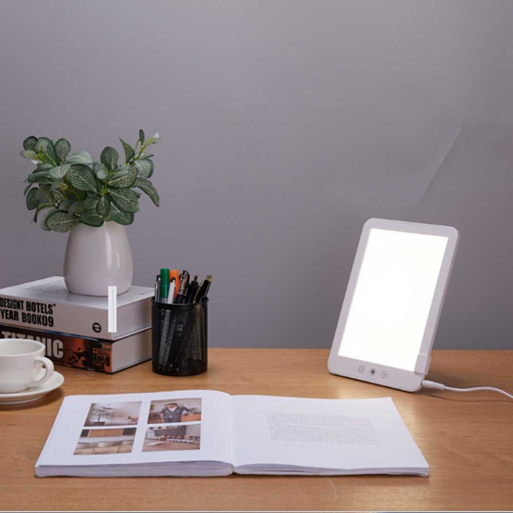 UK Plug Sunlight LED Happy Day Mood Therapy Lamp For Depression Sun Lights Sad Lamps