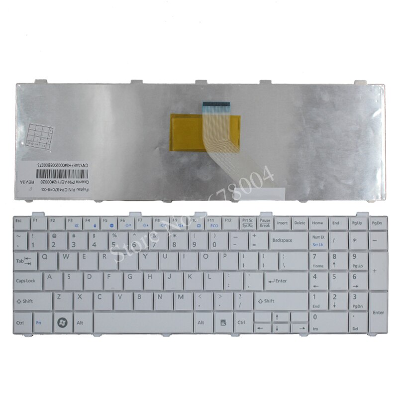 US Keyboard For Fujitsu Lifebook AH530 AH531 NH751 A530 A531 Black English Laptop Keyboard