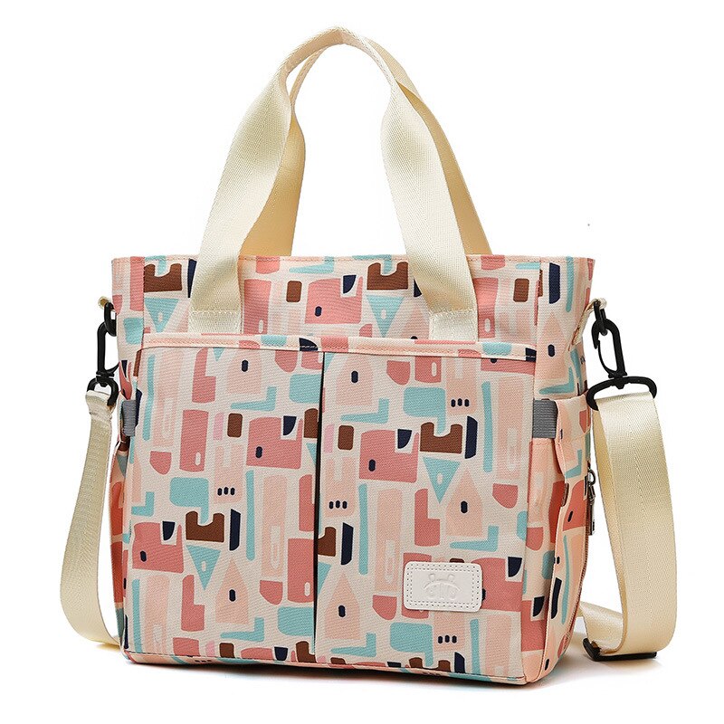 Luiertas Draagtas Draagbare Massa Mama Bag Stijl Schouder Baby Out Mother 'S Tas: Pink