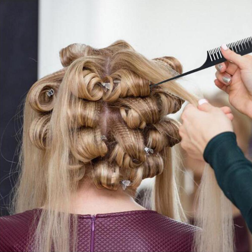 Enkelriktad vävning highlighting foliering hår kam highlight salong hår kammar hårklippning trimmer borstar